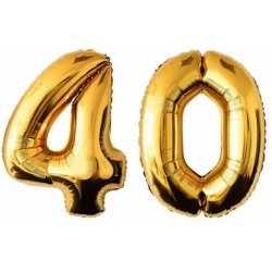 Balony złote 40 - 100 cm 